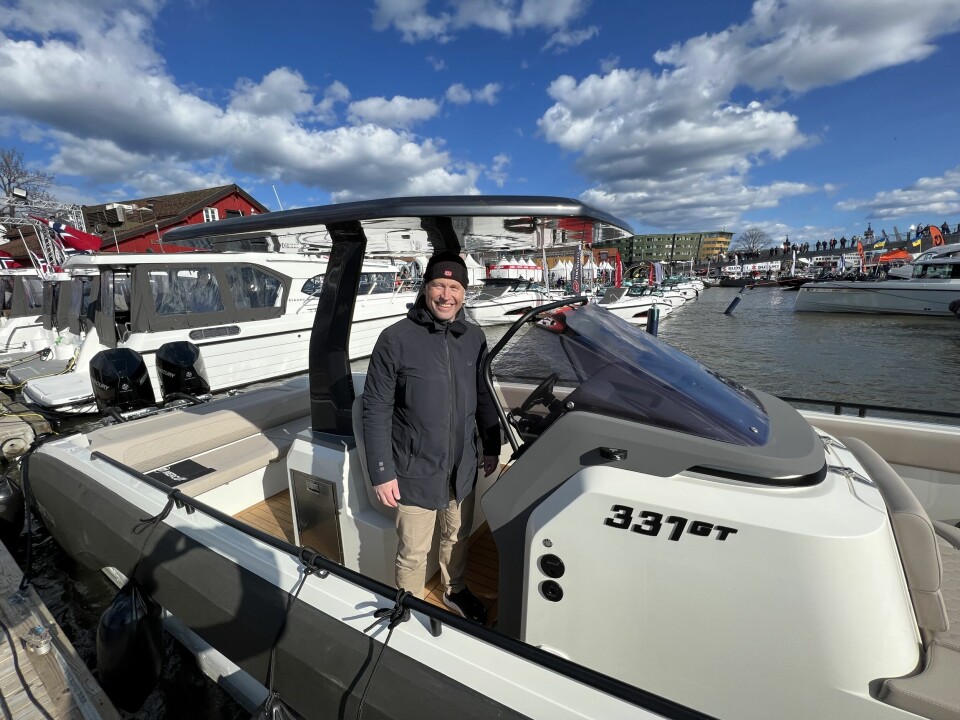 Gunnar Solberg stiller ut Onda 331 GT på Tønsberg Boatshow