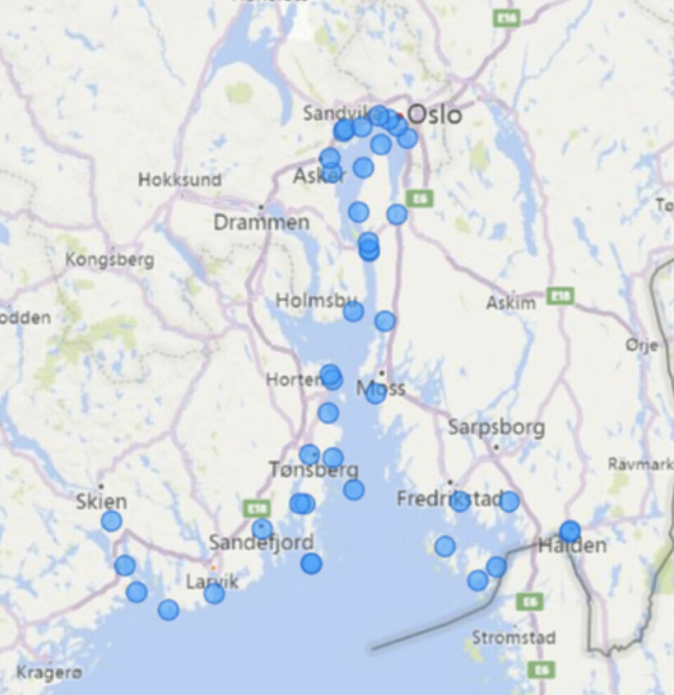 TØMME-
STASJONENE: I Oslofjorden er det per i dag 42 tømmestasjoner, ingen langs Drøbaksundets vestside. To nye, én i Holmsbu og én på Hvaler, åpnes før sesongen.