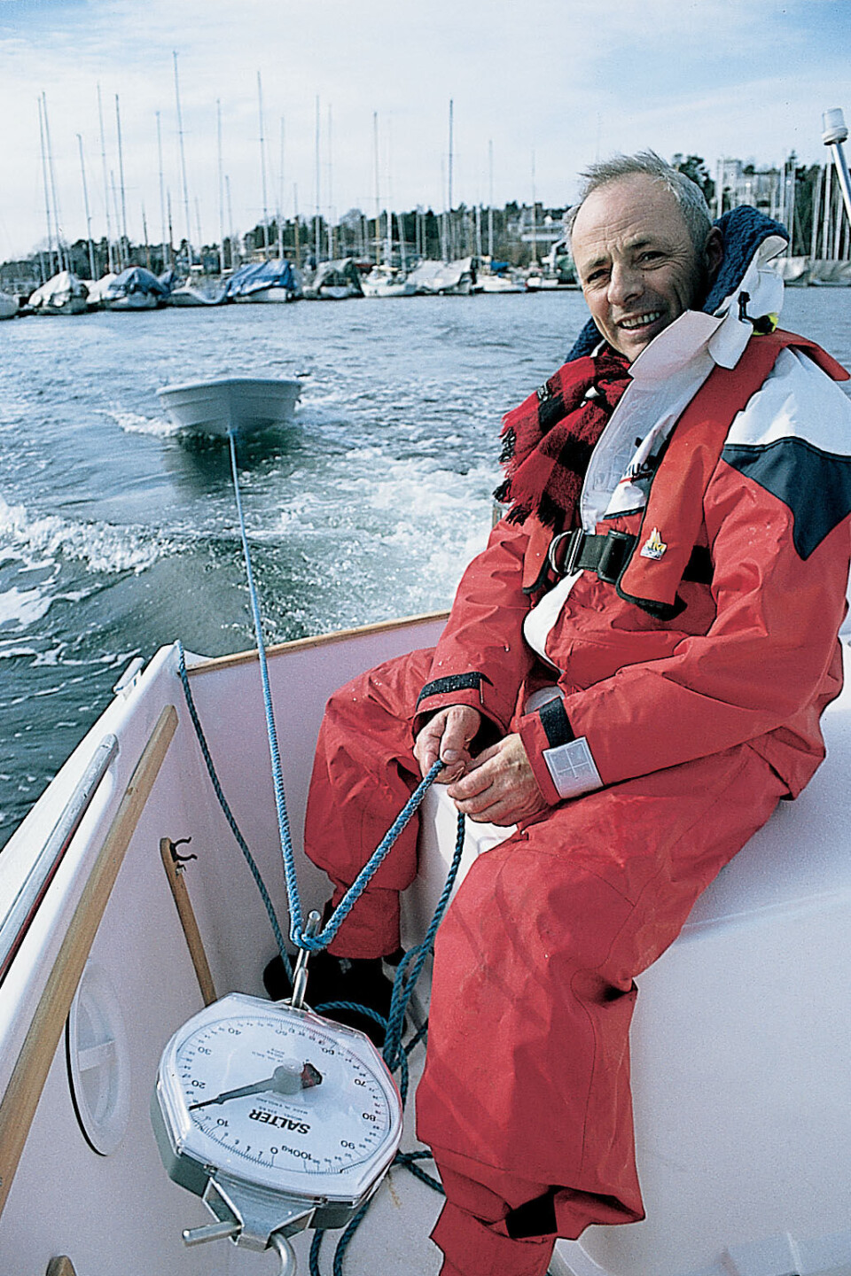 Slepemotstanden ble målt med en Salter-vekt med nøyaktighet bedre enn +/- 200 gram