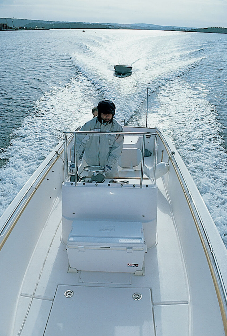 Slepingen ble foretatt med en Nimbus Max II Classic med 205 hk bensinmotor.