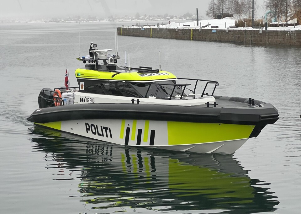 SPLITTER NY: 21. Desember i fjor var politiet i Oslo på patrulje med deres nyankomne Marell M12.