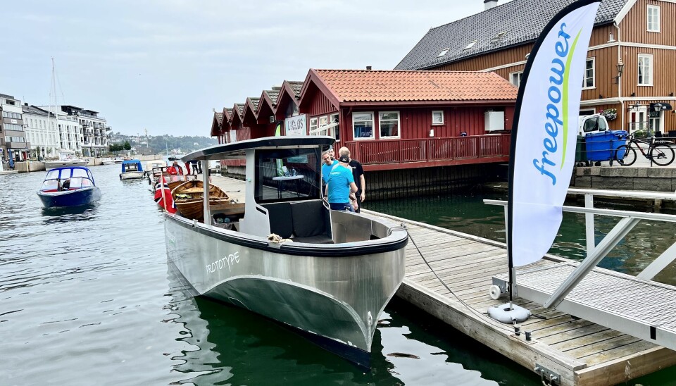 KONKURS: Norske Freepower er konkurs. Her fra lanseringen av prototypen under Lydløs-festivalen i Arendal.