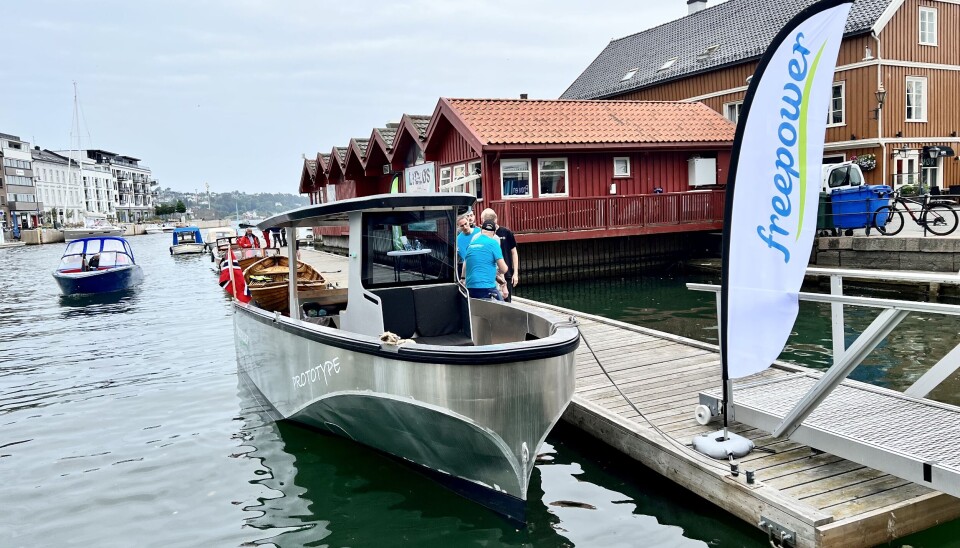 KONKURS: Norske Freepower er konkurs. Her fra lanseringen av prototypen under Lydløs-festivalen i Arendal.