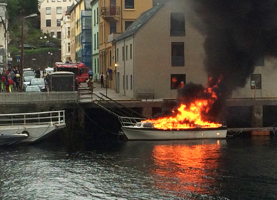 Nesten 300 båtbranner i Norge hvert år