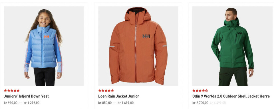 RABATT: Når får Båtmagasinets lesere 30 prosent rabatt på utvalgte klær i nettbutikken til Helly Hansen.