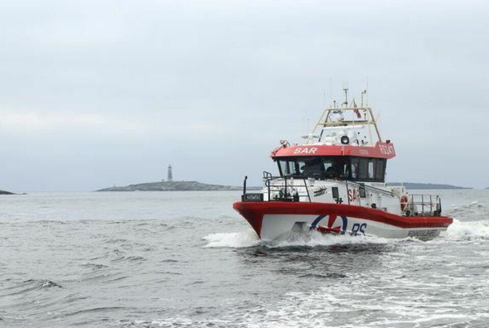 Redningsskøyta «Inge Steensland» var én av tre redningsskøyter som deltok i søket etter to kajakkpadlere som var savnet utenfor Tromøya i januar.