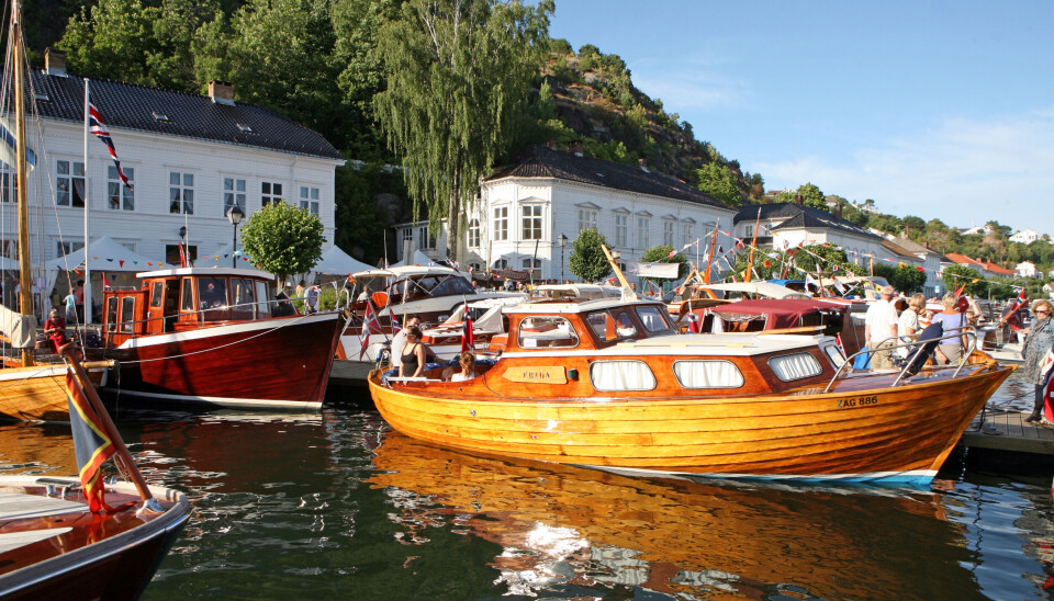 Trebåtfestivalen i Risør Trebåtfestivalen i Risør.