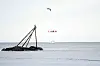 EVAKUERT: Thomas Johansen var mannskap ombord i Jacks Nordhavn og ble fraktet til sykehus i helikopter etter å ha slått hodet i brutal sjø utenfor Mandal. (Foto: LIndesnes Avis).