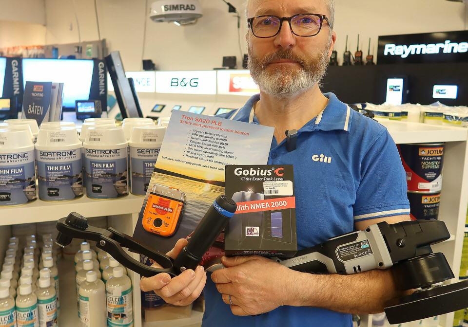 NYHETER: Lars Jørgen Kopperud med en håndfull nyheter fra Seatronic.