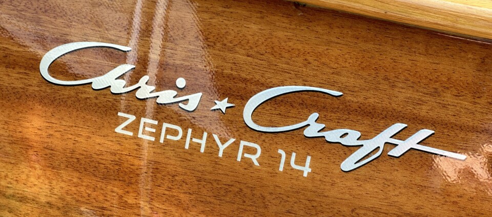 SELBYGGER: Chris Craften ble kjøpt selvbyggersett i USA og bygget av faren til Roar Berge ombord på skip mens han var kaptein.