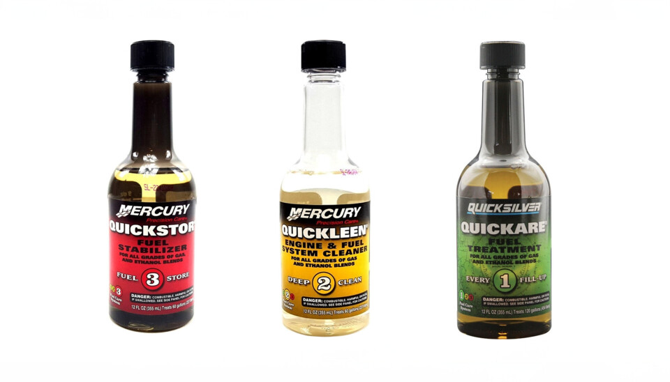 Quicksilver bensintilsetninger motvirker eroderingen i motorsystemet. Quicksilver bensintilsetningermotvirker eroderingen i motorsystemet.