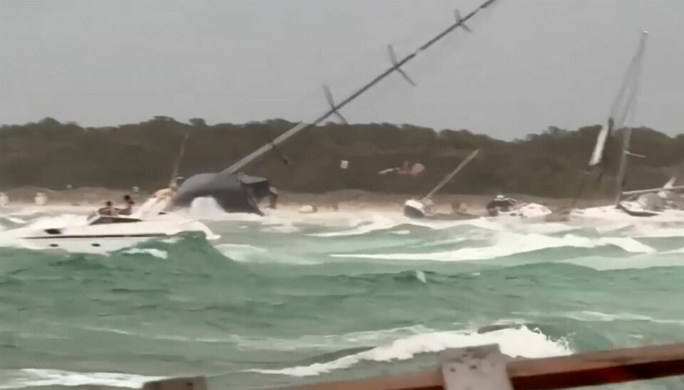 STØRST: «Wally Love» på 100 fot var den største av båtene som ble rammet.