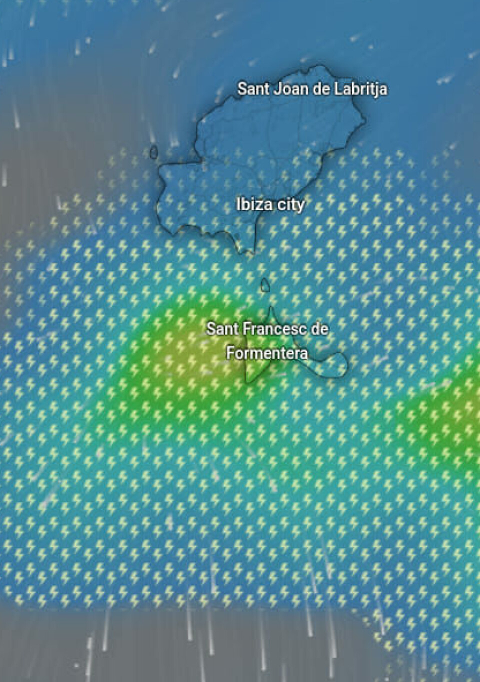 ECMWF Thunder er den eneste som viste uværet. Ikke synlig i vind/gust, og heller ikke på ICON-EU Thunder.