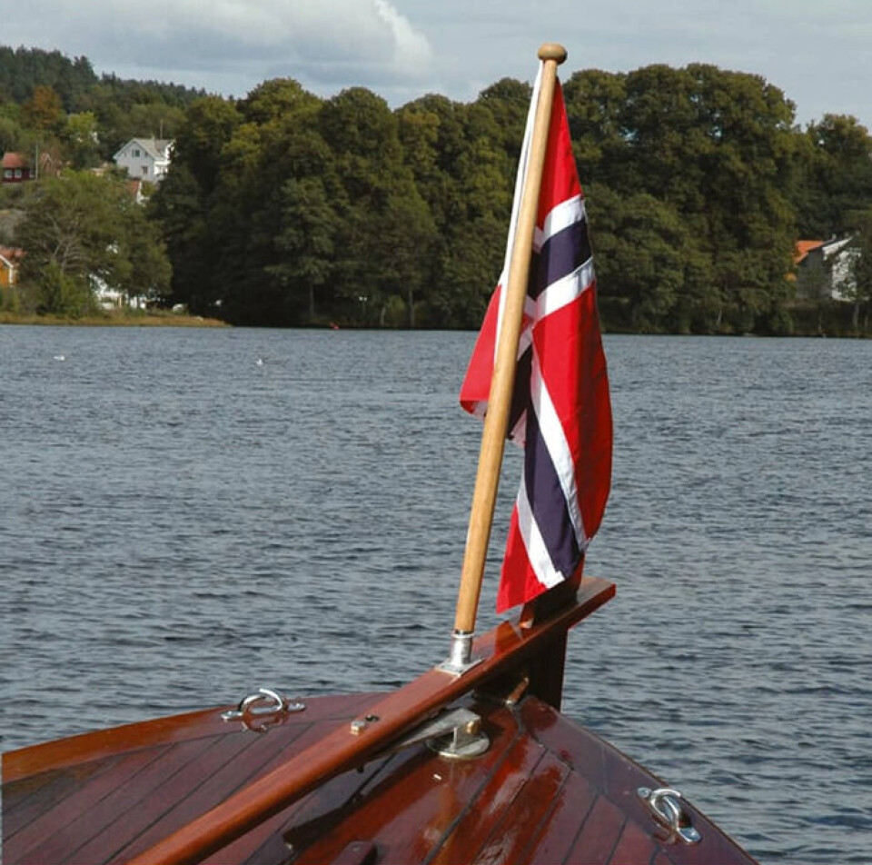 Båtflagg Norge polyester