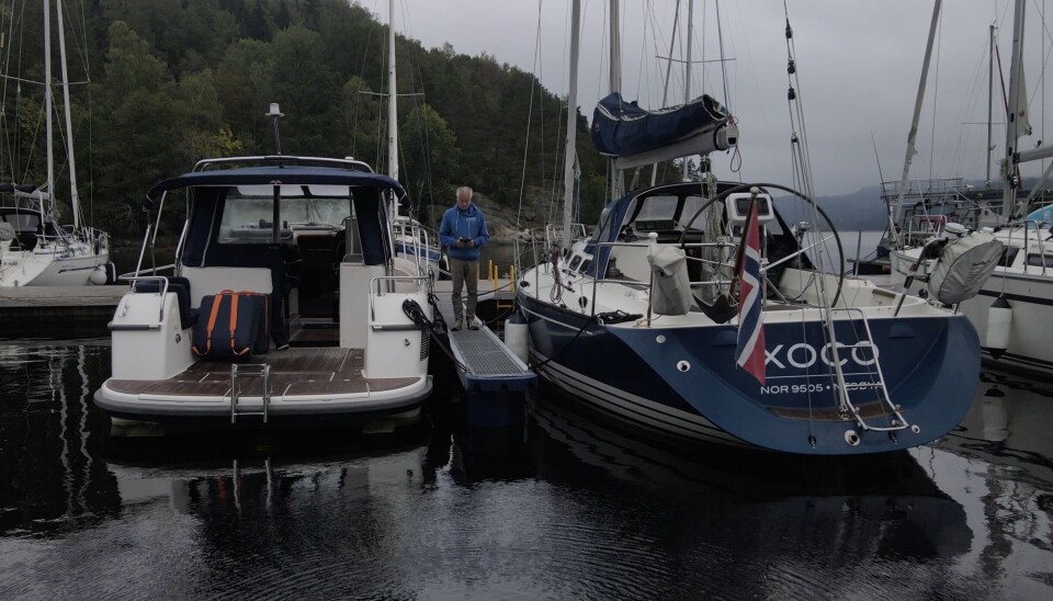 HÅØYA: Testbåtene side om side.