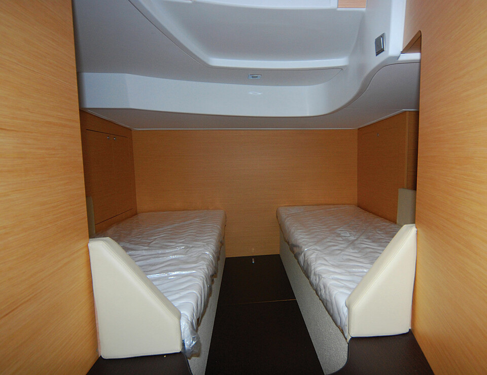 Bra: lugaren under cockpiten var trivelig. Bra med noen single køyer, spesielt med større barn i familen.