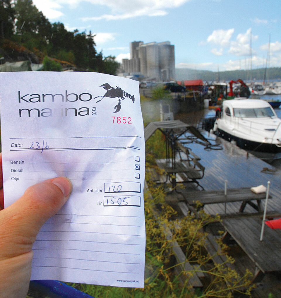 TØRST: det kostet meg 1500 kroner å kjøre fra Son til Bolærne og tilbake.