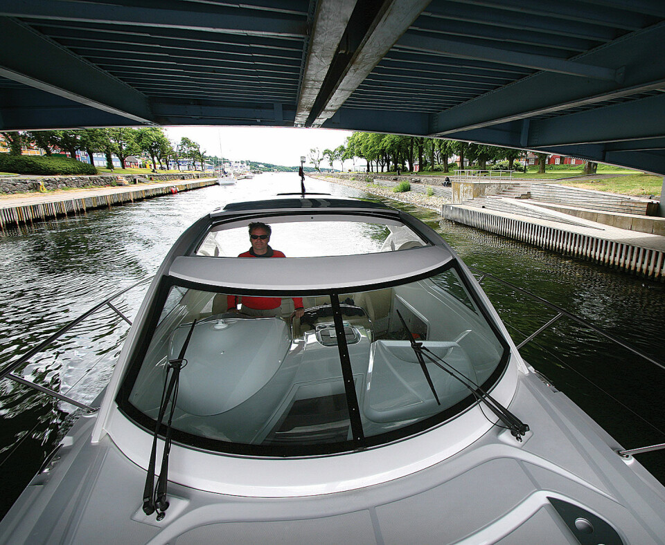 LAVT: Motorbåter har noen fordeler. det fant vi ut når vi gikk i Mossekanalen.
