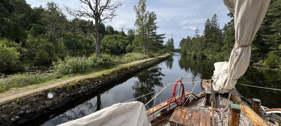 På båttur høyt over havet