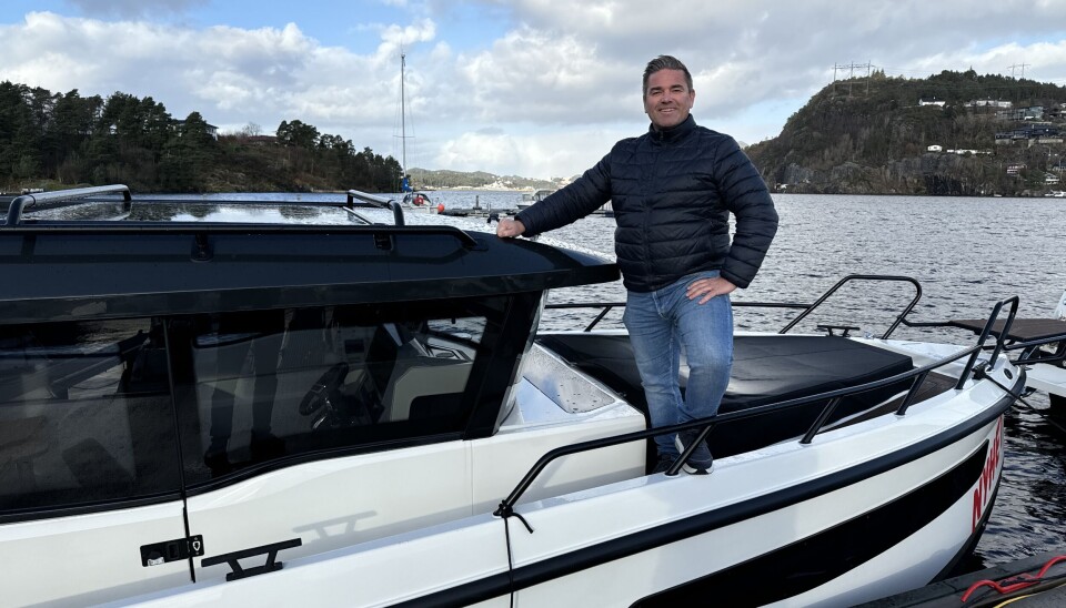 Stig Blomvågnes i Bergen Marine er svært fornøyd med høstsalgat av båter og bobiler i Bergen. Et helt nytt båtmerke 'Navan' (Bildet) har også funnet veien til Vestlandhovedstadens båtmekka i Dolvika. Stig Blomberg i Bergen Marine er svært fornøyd med høstsalgat av båter i Bergen. Et helt nytt båtmerke 'Navan' (Bildet) har også funnet veien til Vestlandhovedstadens båtmekka i Dolvika.
