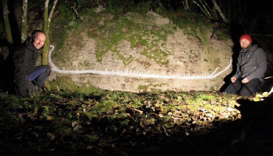 HEMMELIG: Funnstedet er foreløpig hemmelig.