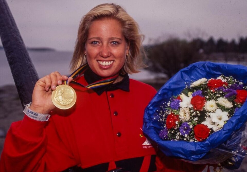 Linda Andersen tok OL gull i E-jolle i 1992