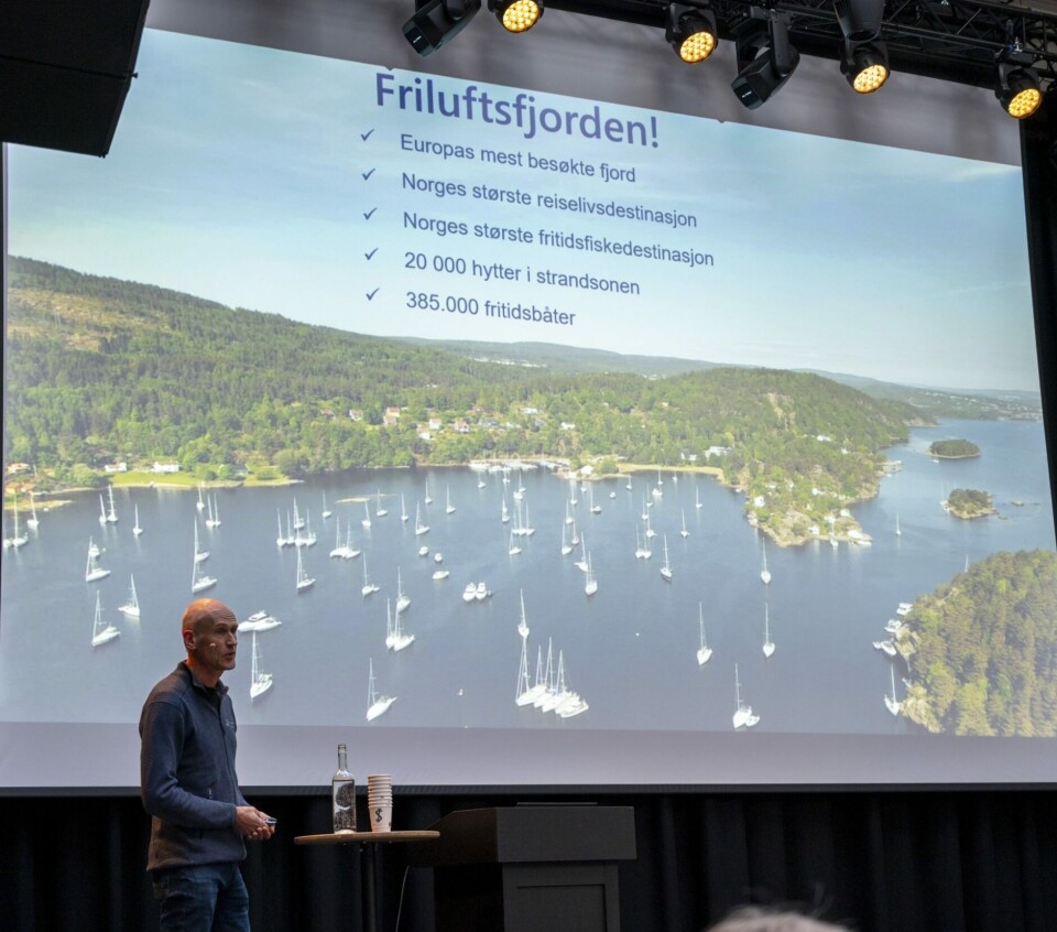 FRILUFTSFJORDEN: Kjetil Johannessen fra OF minnet om at Oslofjorden er friluftsfjorden og at areal som brukes aktivt til friluftsliv ikke er aktuelt for oppdrett.