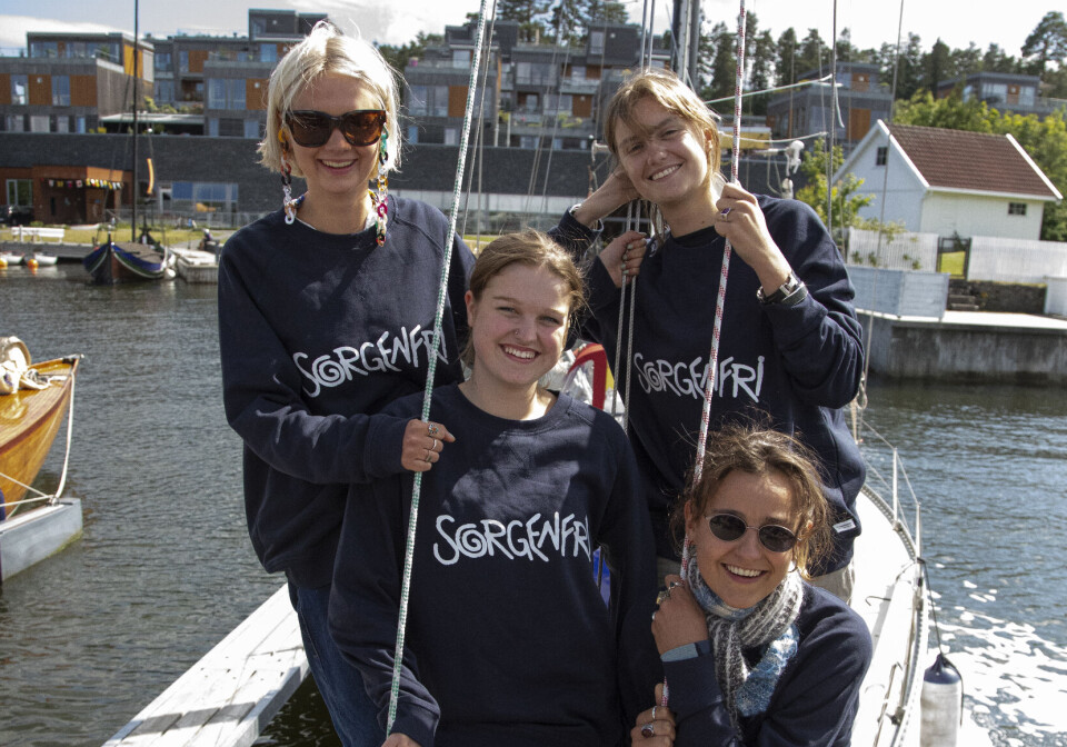 SORGENFRIJENTENE vant pris og seilte på ut på jordomseiling..