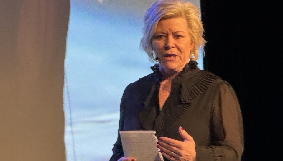 UTSIKTER: – Det begynner å lysne i norsk økonomi. Det er en fordel for båtbransjen, sa Siv Jensen blant annet på bransjetreffet Marena. Jensen er styreleder i Norboat.