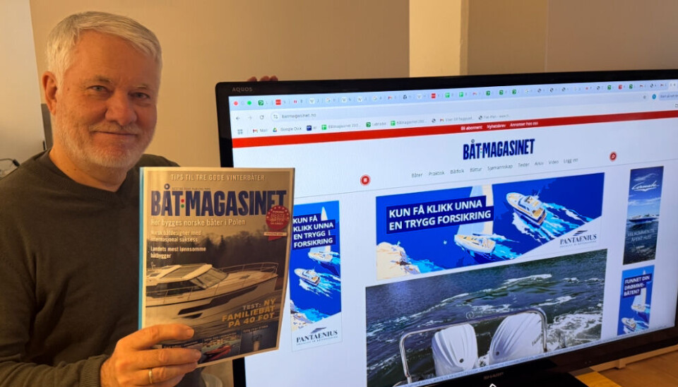 PÅ NETT: – Båtmagasinet er på nett og papir og satser videre på god båtjournalistikk i alle våre flater, sier publisher Ole Henrik Nissen-Lie.