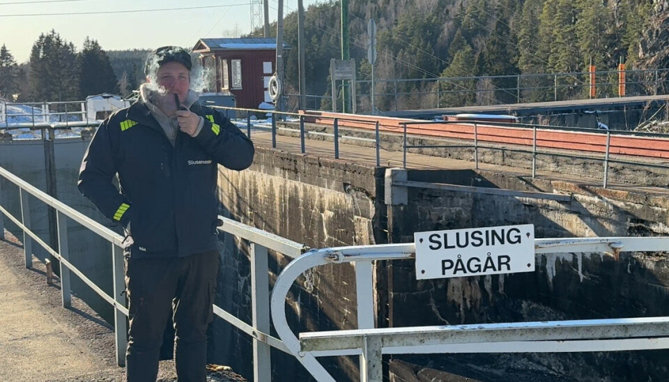 SLUSEMESTER: Kim Torp er slusemester ved Brekke sluser i Haldenvassdraget.