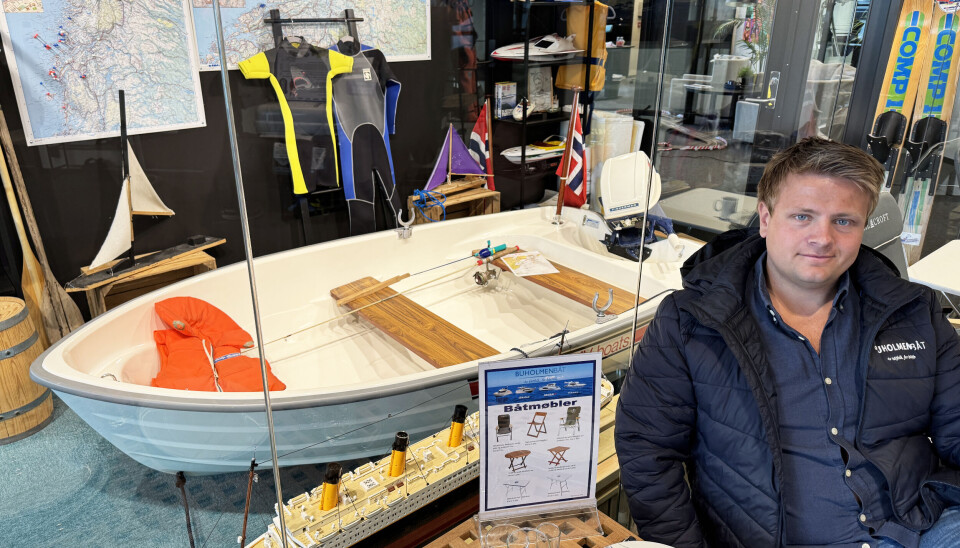 PÅ MUSEUM: Båten lå bare å støvet, og nå er den utstilt i Bodø.