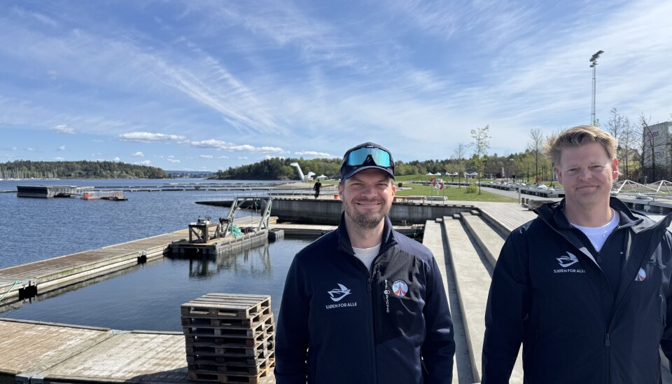 FORNØYDE ARRANGØRER: Fv Magnus Ryhjell og Thomas Nicolai Bjønness fv Magnus Ryhjell og Thomas Bjønness