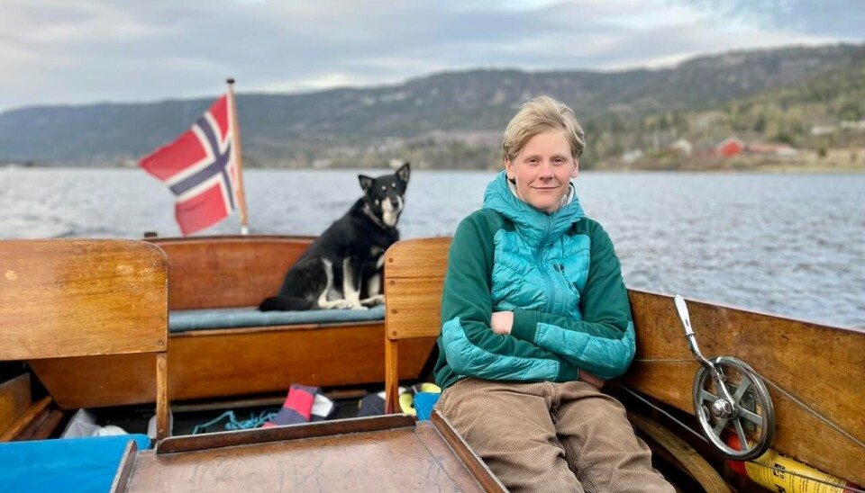 SPENT: Nå er Vinter Gangeskar spent på om de får i gang motoren etter havariet.