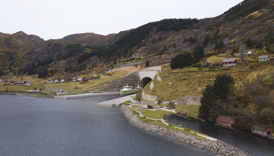 SPEKTAKULÆRT: Stad skipstunnel,sett fra Kjøde-siden.