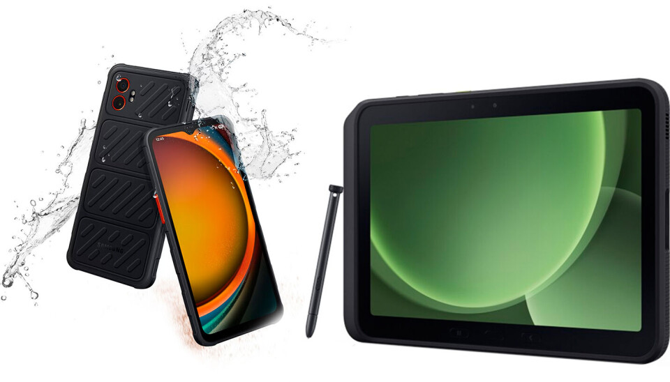 FOR HARD BRUK: De to nye XCover-enhetene er bygget for å tåle mye juling.