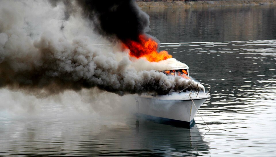 REKORDÅR: Det går mot et rekordstort antall båtbranner i Norge i år. Prognosene tyder på en 40 prosent økning fra fjoråret.