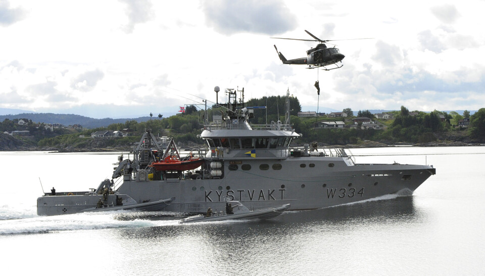 KV 334 «Tor» var blant fartøyene som forrige uke kontrollerte fartøyer som kom inn over sjøgrensen mot Vestlandet.