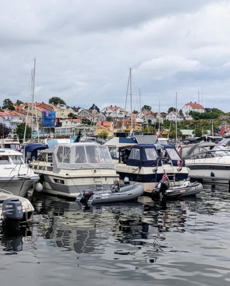 TRANGT: Denne uka har det vært helt fullt i gjestehavna.