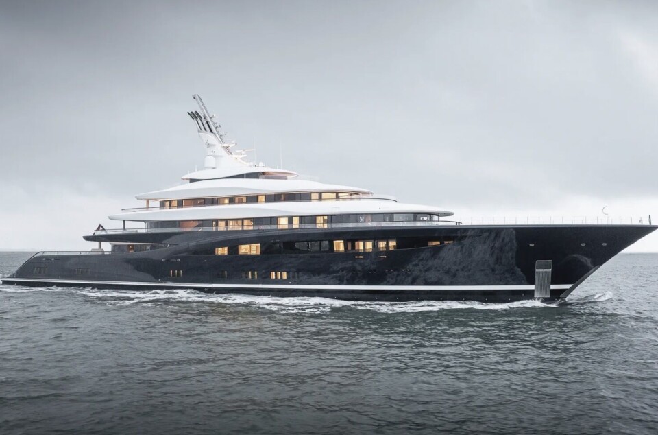 VERDENS STØRSTE: Yachten er den største i sitt slag hittil.