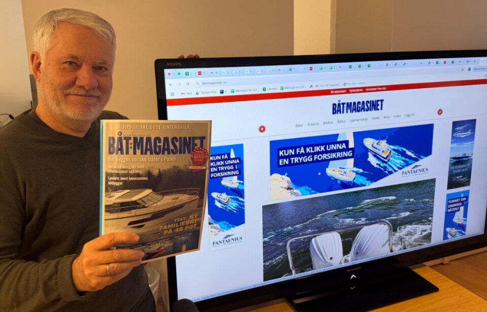 STØRST: Båtmagasinet fyller 40 år, og ingen andre båtnettsider i Europa kan skilte med så mange lesere, hevder sjefredaktør Ole Henrik Nissen-Lie.